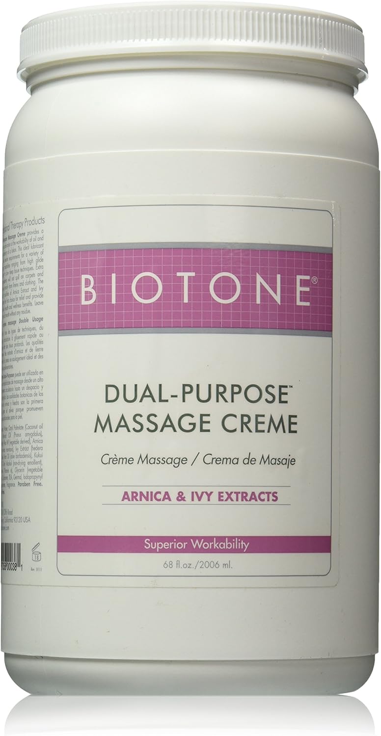 BIOTONE Dual Purpose Massage Creme with Arnica & Ivy Extracts - 2010ml - Image 1